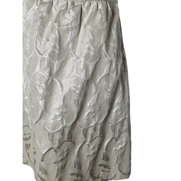 American Eagle Outfitters beige sparkly Gold Strapless party dance Dress Sz 10 - Picture 3 of 6